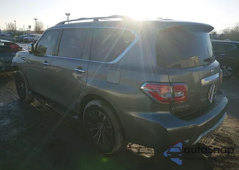 2017 Nissan Armada Platinum from USA, damaged, VIN JN8AY2NE7H9706598